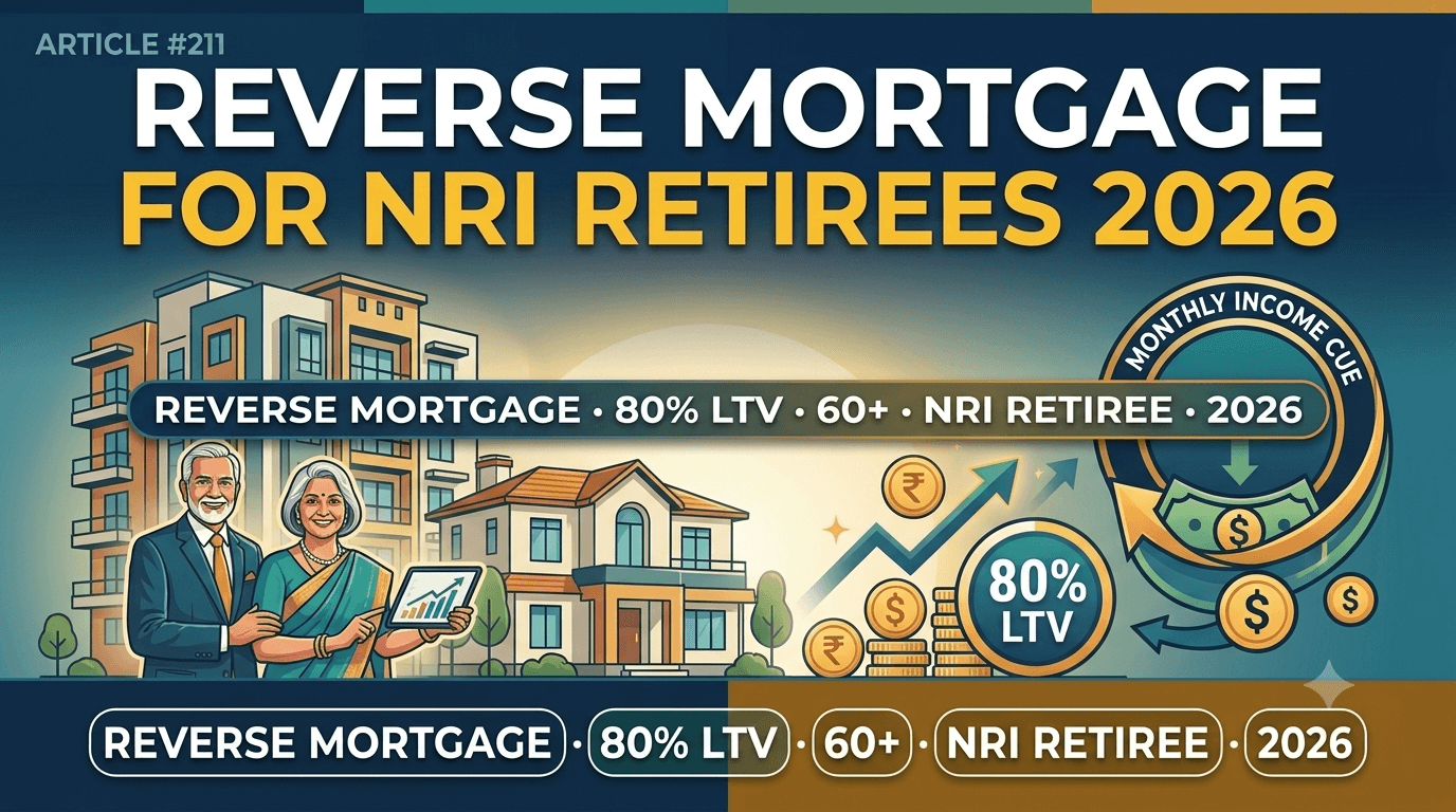 Reverse Mortgage India for NRI Retirees 2026: Eligibility, How It Works, Cost