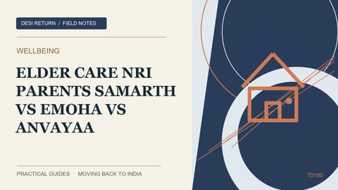 Elder Care for NRI Parents: Samarth vs Emoha vs Anvayaa vs TriBeCa