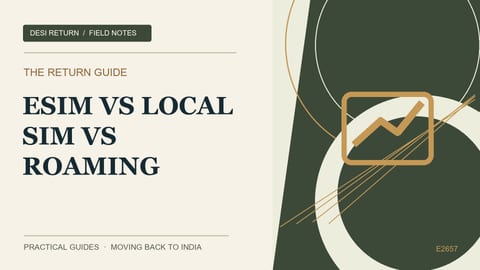 eSIM vs Local SIM vs Roaming in India: The First 30 Days Guide (2026)