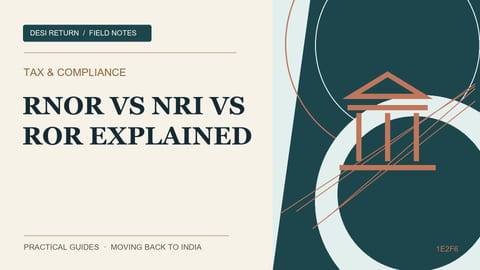 RNOR vs NRI vs ROR: Which One Are You, and When Does It Change?