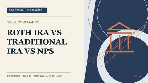 Roth IRA vs Traditional IRA vs NPS for Returning NRIs (2026)