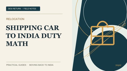 Shipping a Car to India: Why It Almost Never Pays (2026 Duty Math)