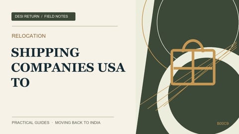 10 Best Shipping Companies USA to India for NRIs: 2026 Quote Comparison