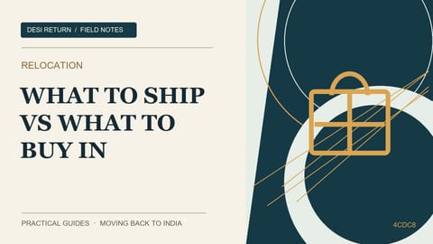 What to Ship vs What to Buy in India: The 60-Item Decision List (2026)