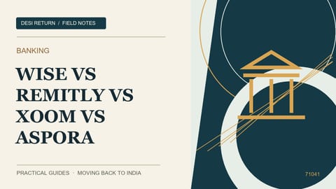 Wise vs Remitly vs Xoom vs Aspora: 2026 US to India Remittance Showdown