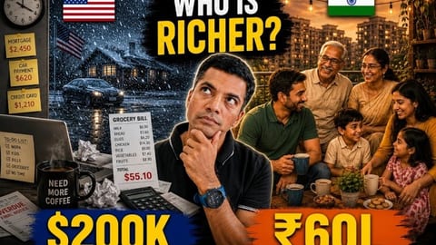 Rs 60 Lakh in India vs $200k in USA: Which Life Feels Richer?