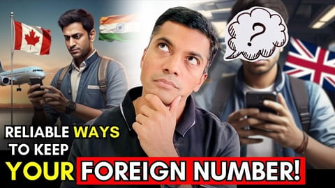 Keep Your US/UK/Canada Phone Number After Moving to India