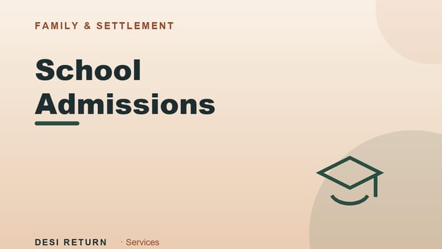 School Admission Timeline for Returning NRIs: TC, Cut-offs & Language (2026)