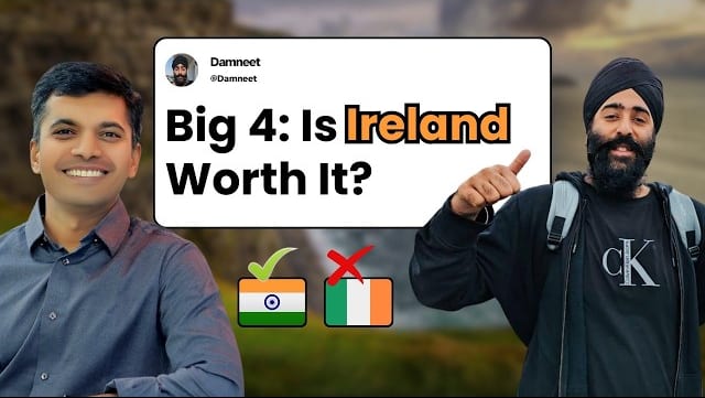 Damneet speaking with Avinash about moving back to India from Ireland
