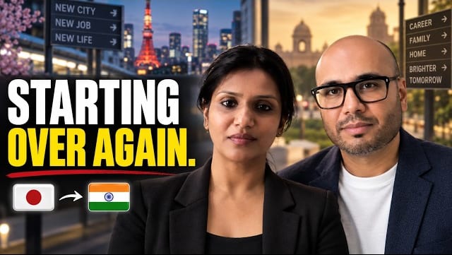 YouTube thumbnail for the Desi Return interview with Neha and Janin about returning to India after 20 years in Japan
