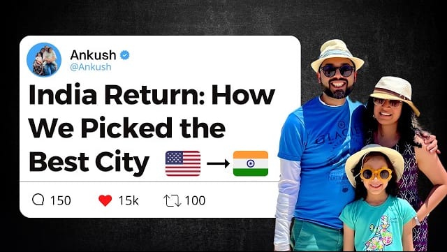 Family moving back to India from New Jersey to Bangalore - NRI return journey planning and city selection