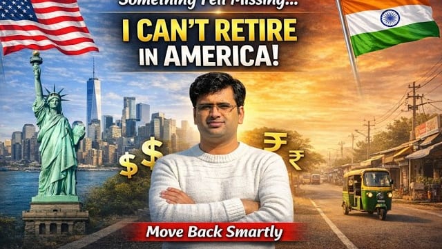 Harish discussing his move from Seattle back to Bangalore after 8 years in the US