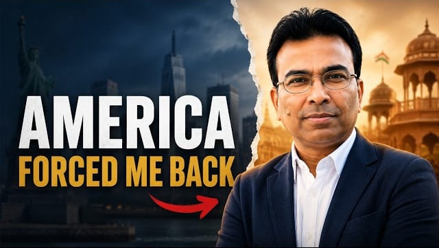 YouTube thumbnail for the Desi Return interview with Punit Modgill about his forced return from the US after 9/11
