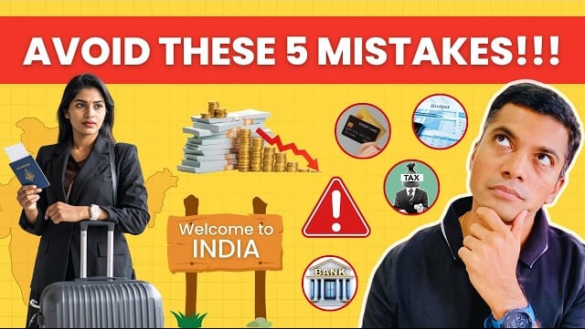 5 NRI return mistakes checklist covering RNOR, accounts, DTAA, Social Security, phone access, and budgeting
