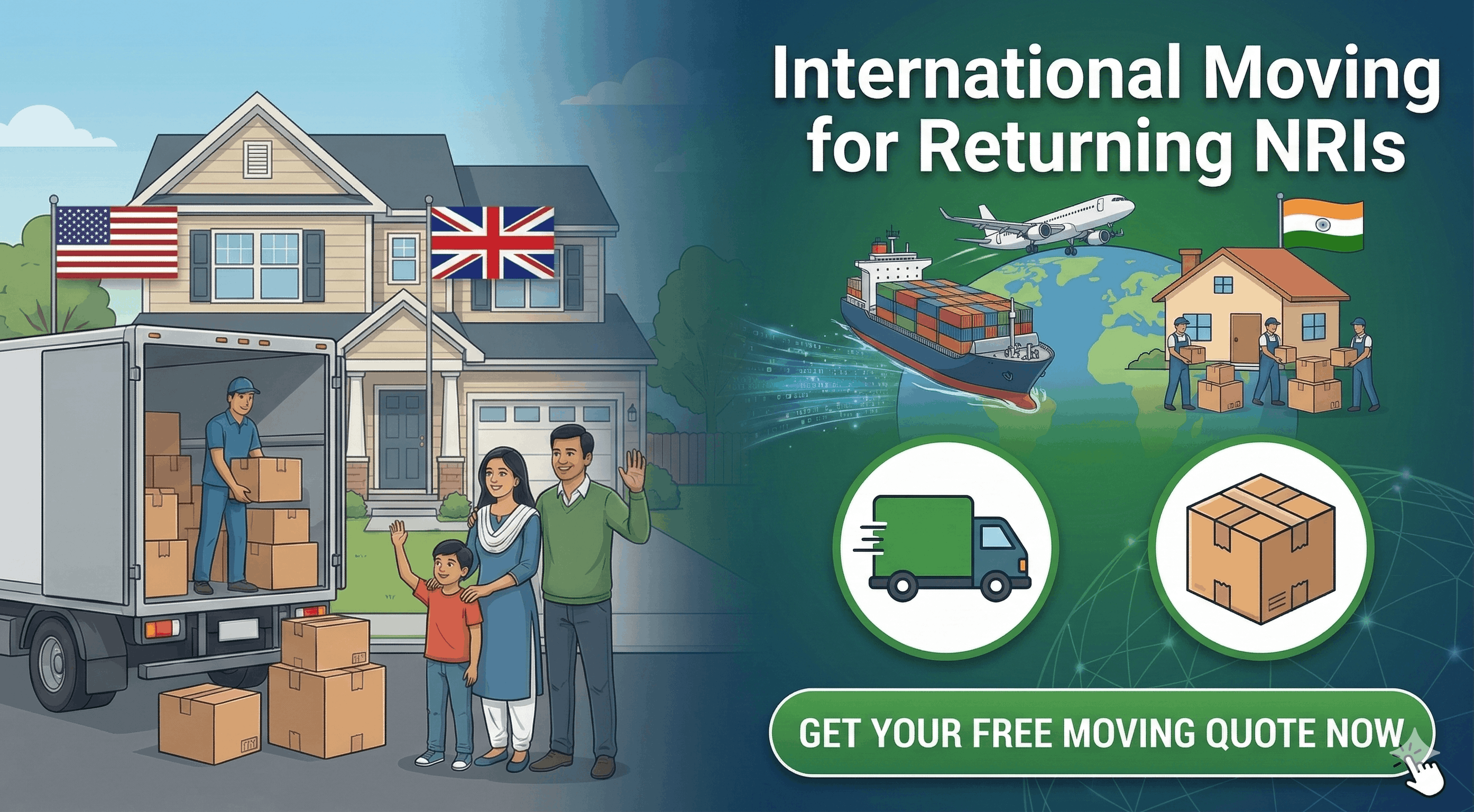 International shipping service for returning NRIs